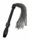 Hidden Desire Genuine Leather Chain Whip - skorzany bat z metalowymi ogniwami