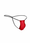 Justin+Simon Classic G-String Bulge czarny, anatomiczny fason L/XL