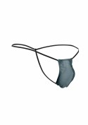 Justin+Simon Classic G-String Bulge czarny, anatomiczny fason, S/M