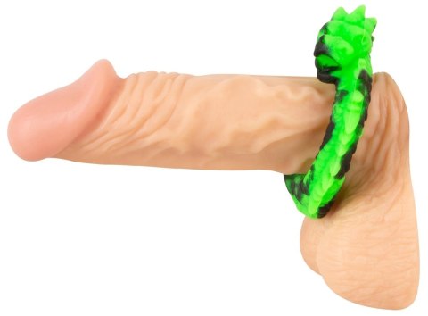 Beasty Cocks Dragon Loop silikonowy pierścień z motywem smoka 8 cm
