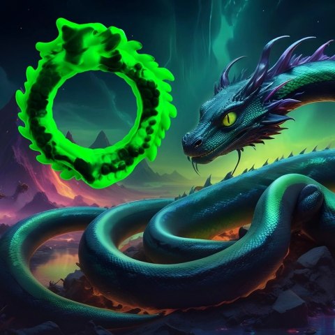 Beasty Cocks Dragon Loop silikonowy pierścień z motywem smoka 8 cm