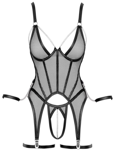 Cottelli Bondage Basque Bondage XL - zestaw z siateczki i matowej tkaniny