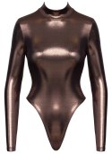 Cottelli PARTY Body z długim rękawem, połyskujący, rożowo-miedziany, S