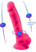 Silex-D Model 1 9" silikonowy anatomiczny z przyssawką, termo-reaktywny