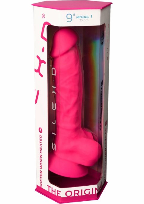 Silex-D Model 1 9" silikonowy anatomiczny z przyssawką, termo-reaktywny
