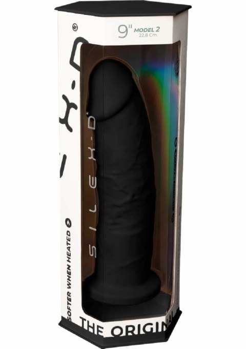 Silex-D Model 2 9" silikonowy anatomiczny z przyssawką, termo-reaktywny