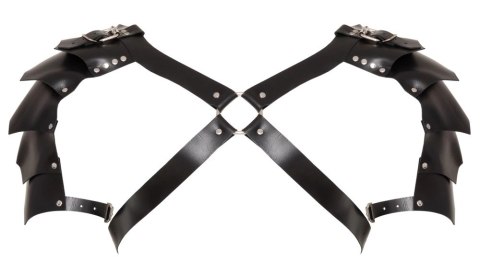 ZADO Men's Leather Harness S-L czarny regulowany skorzany pas