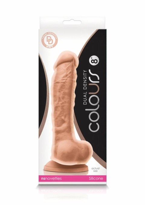 NS Novelties Colours Dual Density 8 inch silikonowy model dwuwarstwowy z przyssawką