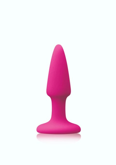 NS Novelties Colours Pleasures Mini Plug silikonowy z przyssawką czarny S