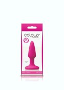 NS Novelties Colours Pleasures Mini Plug silikonowy z przyssawką czarny S