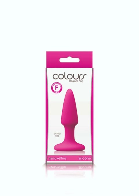 NS Novelties Colours Pleasures Mini Plug silikonowy z przyssawką czarny S