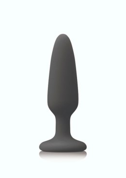 NS Novelties Colours Pleasures Small Plug silikonowy z przyssawką czarny S