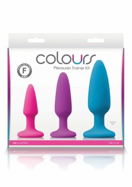 NS Novelties Colours Pleasures Trainer Kit silikonowy zestaw 3 rozmiarow kolorowy