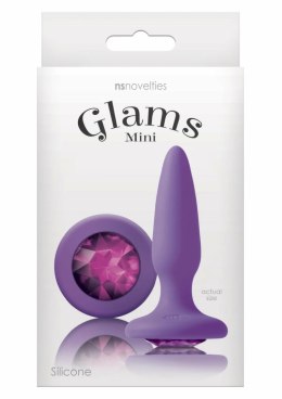 NS Novelties Glams Mini Rainbow Gem silikonowy korek z kolorowym kryształem