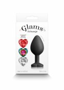 NS Novelties Glams Xchange Heart Medium silikonowy korek z wymiennymi kryształami
