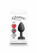 NS Novelties Glams Xchange Heart Small silikonowy korek z wymiennymi kryształkami