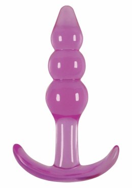 NS Novelties Jelly Rancher T-Plug Ripple silikonowy anatomiczny korek S rożowy