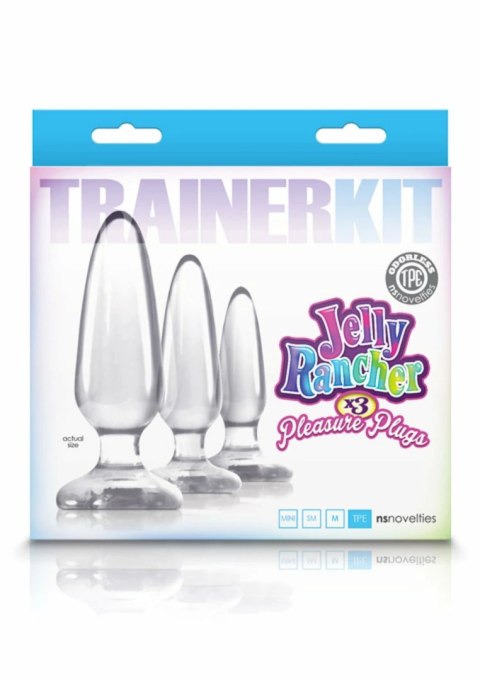 NS Novelties Jelly Rancher Trainer Kit zestaw 3 elastycznych korkow analnych TPE