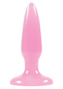 NS Novelties Pleasure Plug Mini - anatomiczna wtyczka TPE, rozmiar S, kolor świecący