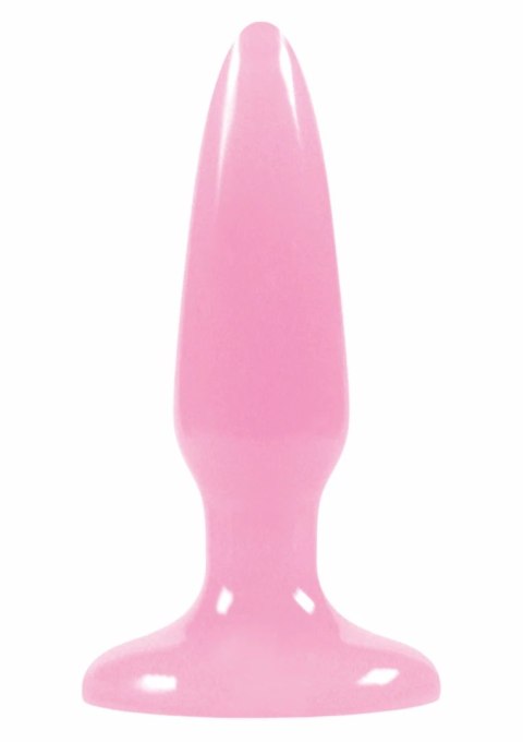 NS Novelties Pleasure Plug Mini - anatomiczna wtyczka TPE, rozmiar S, kolor świecący