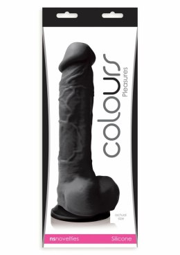NS Novelties Pleasures Dildo 8 inch silikonowy model z przyssawką czarny