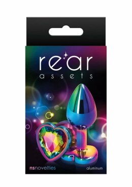 NS Novelties Rear Assets Multicolor Heart S aluminiowy korek ozdobny S