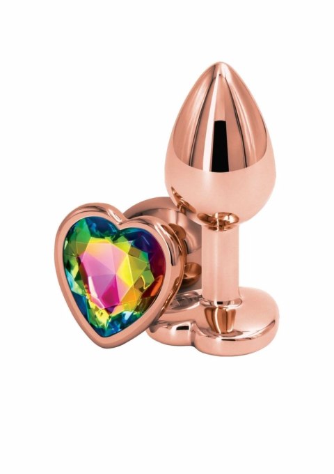 NS Novelties Rear Assets Rose Gold Heart S - aluminiowy model z sercem, rozmiar S