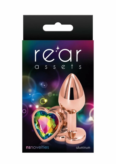 NS Novelties Rear Assets Rose Gold Heart S - aluminiowy model z sercem, rozmiar S