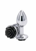 NS Novelties Rose Buttplug Small aluminiowy chromowany dekoracyjny rozmiar S