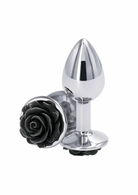 NS Novelties Rose Buttplug Small aluminiowy chromowany dekoracyjny rozmiar S