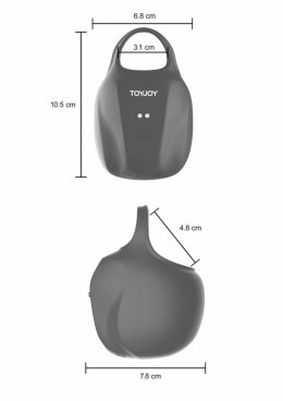 Bronx Scrotum Sleeve Ring silikonowy pierścień anatomiczny czarny
