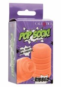 CalExotics Pop Sock Ribbed - elastyczny rękaw intymny z żebrowaną strukturą