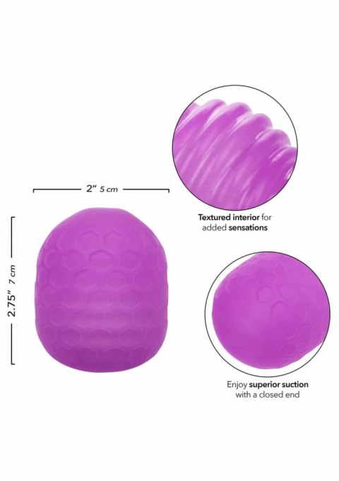 CalExotics Pop Sock Textured - dwustronna silikonowa nakładka z teksturą