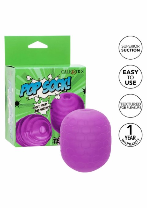 CalExotics Pop Sock Textured - dwustronna silikonowa nakładka z teksturą