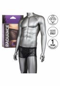 CalExotics Radiance Boxer Briefs czarne siateczkowe bokserki z kryształkami
