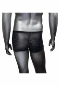 CalExotics Radiance Boxer Briefs czarne siateczkowe bokserki z kryształkami