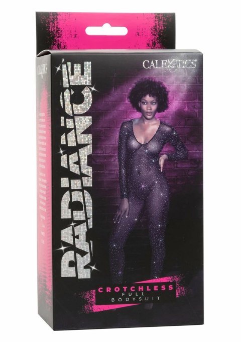 CalExotics Radiance Crotchless Bodystocking - siateczkowy kombinezon z kryształkami