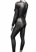 CalExotics Radiance Crotchless Bodystocking - siateczkowy kombinezon z kryształkami