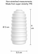 TOYJOY HERO Medium Ribs - elastyczna maszyna intymna z teksturą