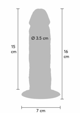 ToyJoy Get Real Skin Foreskin Dong silikonowy 15 cm z ruchomą powierzchnią