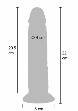 ToyJoy Get Real Skin Foreskin Dong silikonowy 22 cm z ruchomą powłoką