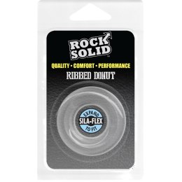 Doc Johnson Rock Solid Ribbed silikonowy pierścień z prążkowaną fakturą