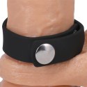 Doc Johnson Snap Collar silikonowy pierścień regulowany 3-stopniowy czarny
