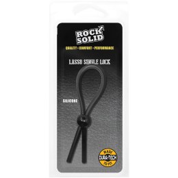 Doc Johnson Sznurek silikonowy Lasso Secur-Lok regulowany czarny
