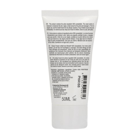Pharmquests Shots Naturalny krem łagodzący CBD dla mężczyzn 50 ml Pharmquests Shots Naturalny krem łagodzący CBD dla mężczyzn 50 ml