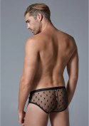 Allure Star Męskie Slipy L/XL Przezroczyste z Siatką i Elastycznym Pasem