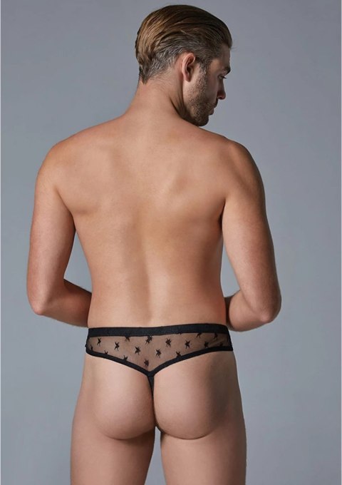 Allure Star Stringi męskie L/XL prześwitujące z motywem gwiazdy Allure Star Stringi męskie L/XL prześwitujące z motywem gwiazdy