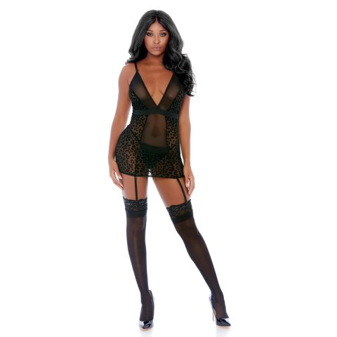 Forplay Feline Frisky komplet bielizny dwuczęściowy L z paskami Forplay Feline Frisky komplet bielizny dwuczęściowy L z paskami