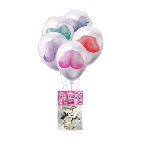 Little Genie Balony Imprezowe Lateksowe 9 szt. Biały Nadruk 2-stronny