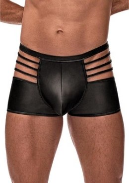 Male Power Cage Matte spodenki intymne XL czarne z wycięciami